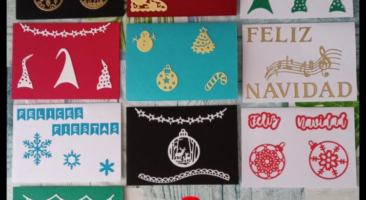 POSTALES O TARJETAS NAVIDAD HECHAS A MANO